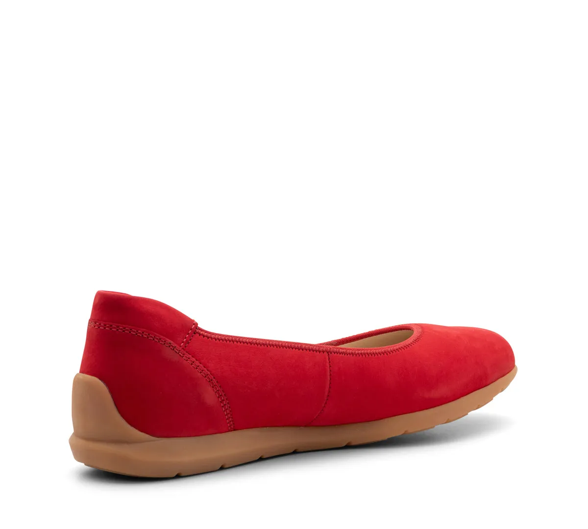 Sarah Women's Comfort Ballet Flat - Red 18