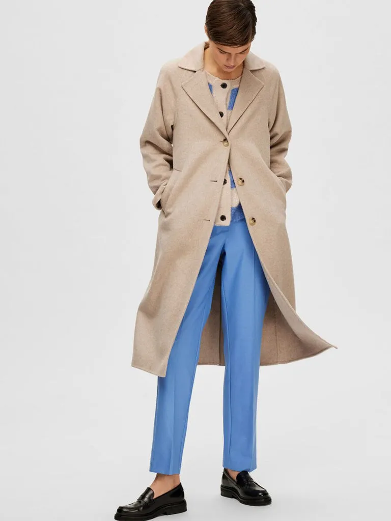 Classic Wool Coat in Sandshell