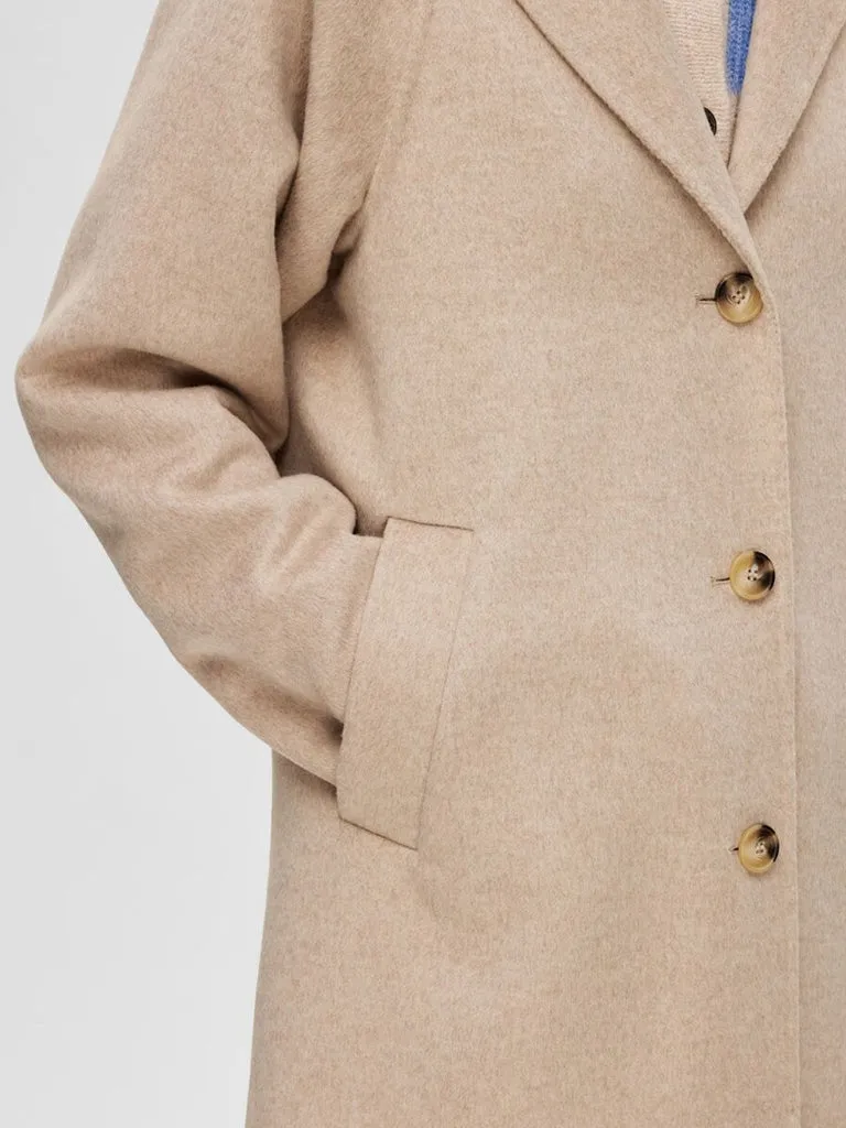 Classic Wool Coat in Sandshell