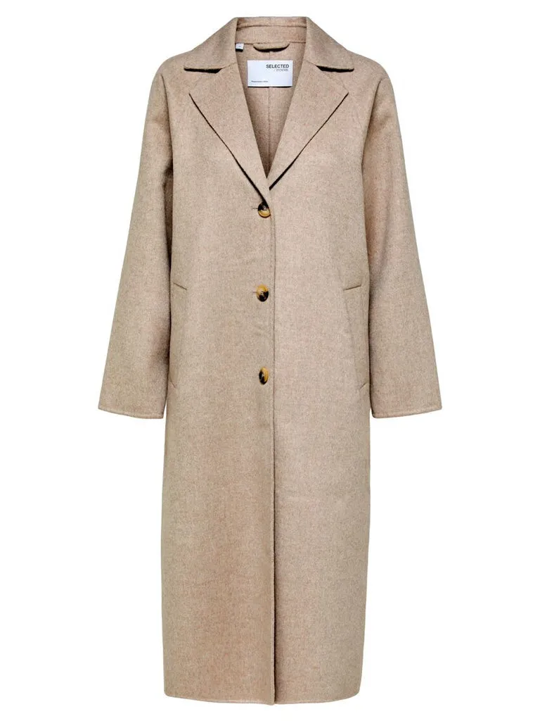 Classic Wool Coat in Sandshell