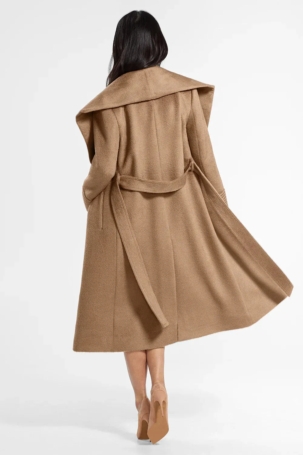 Sentaler Alpaca Coat with Shawl Collar