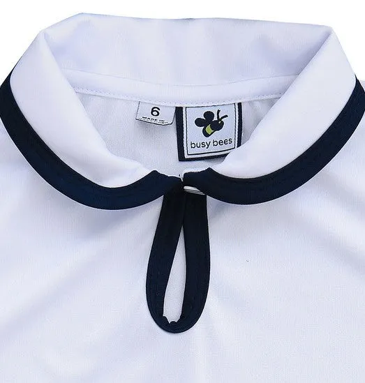 White Dri-Fit Serena Sleeveless Polo