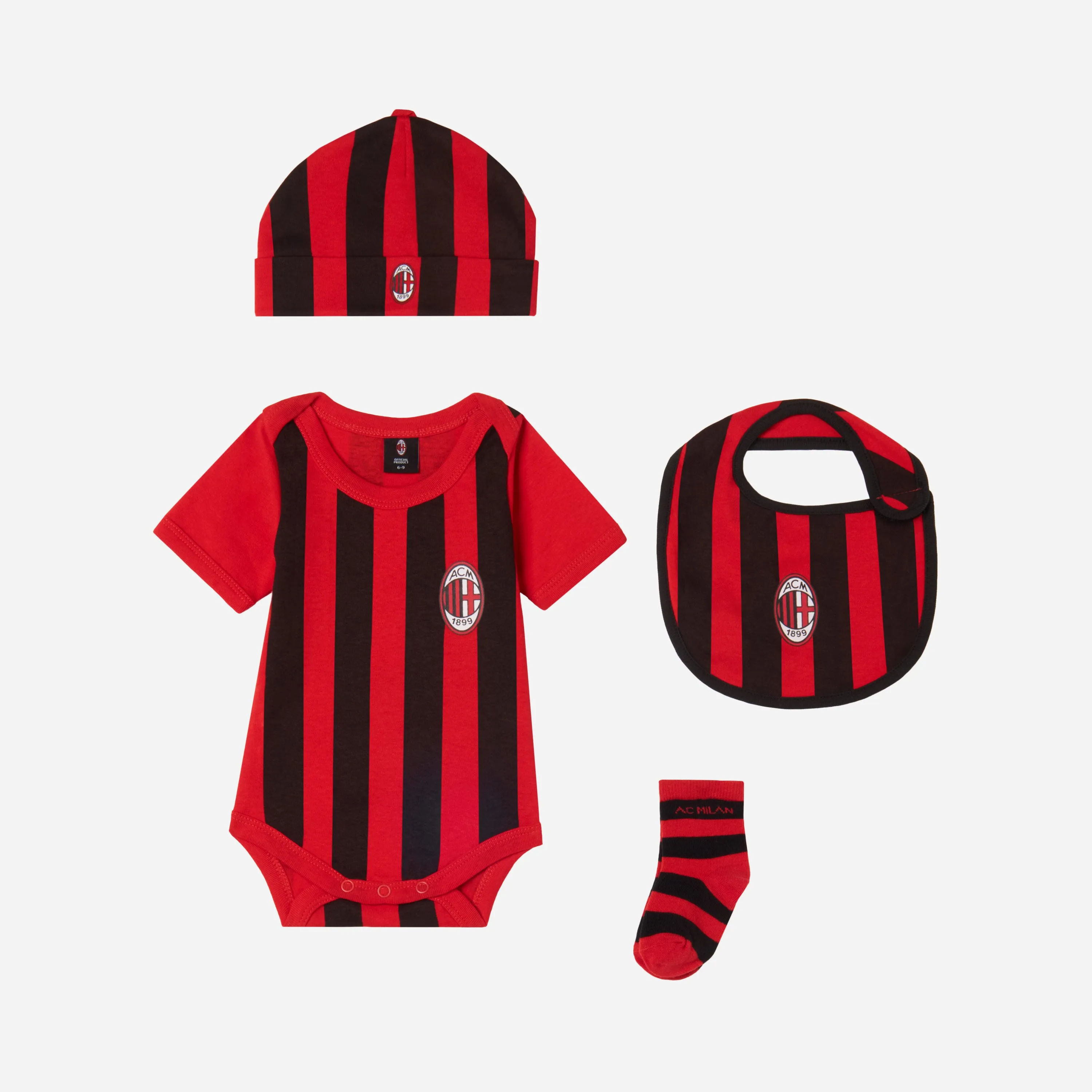 Shop Milanista Collection Neonato Milan