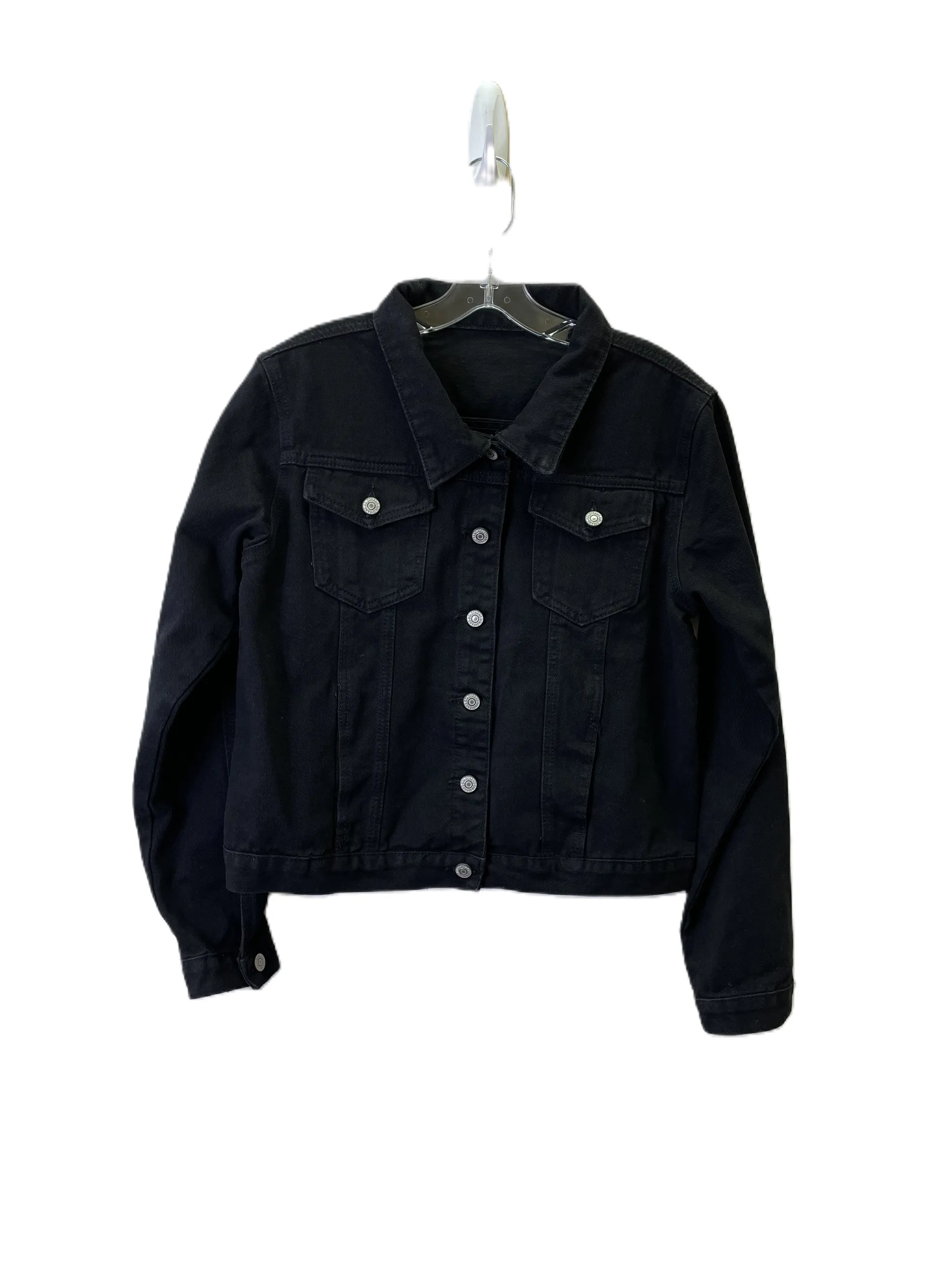 Shein Black Denim Jacket Size L