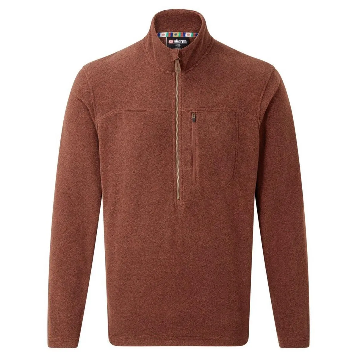 Sherpa - Men's Rolpa Zip Tee - Spice | Men's Fleeces UK