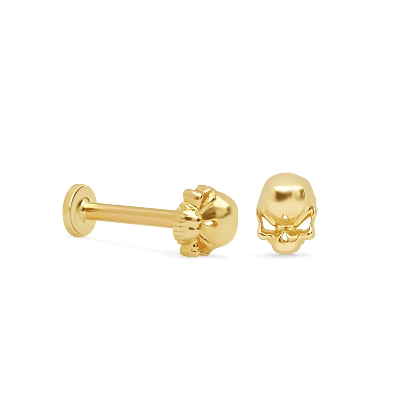 Shiny Skull Flat Back Stud