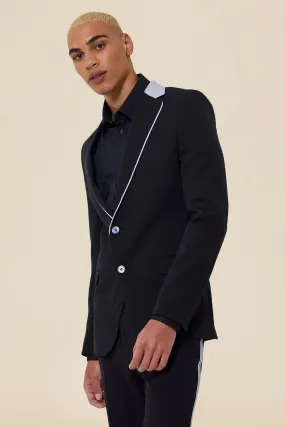 Single Breasted Super Skinny Suit Jacket