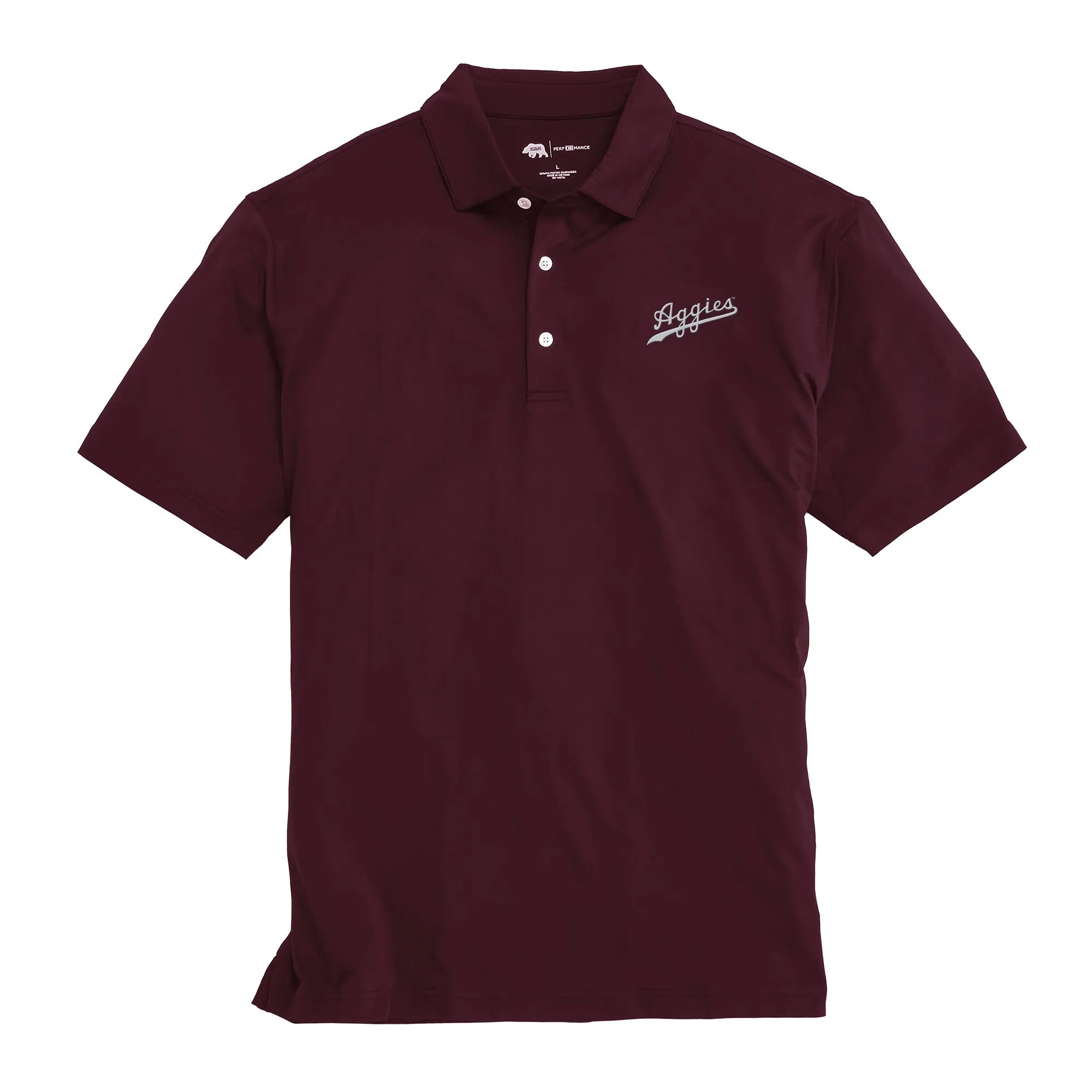 Solid Aggies Script Polo