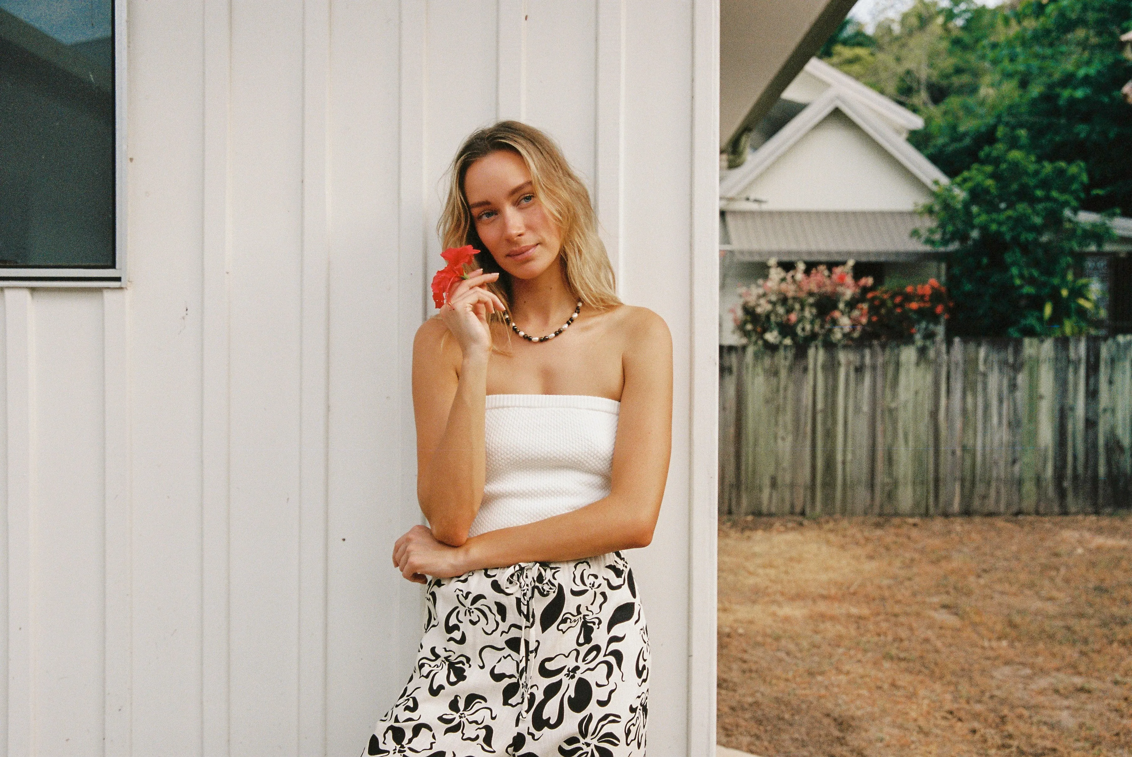 Spirit White Strapless Knit Top - Shop Now