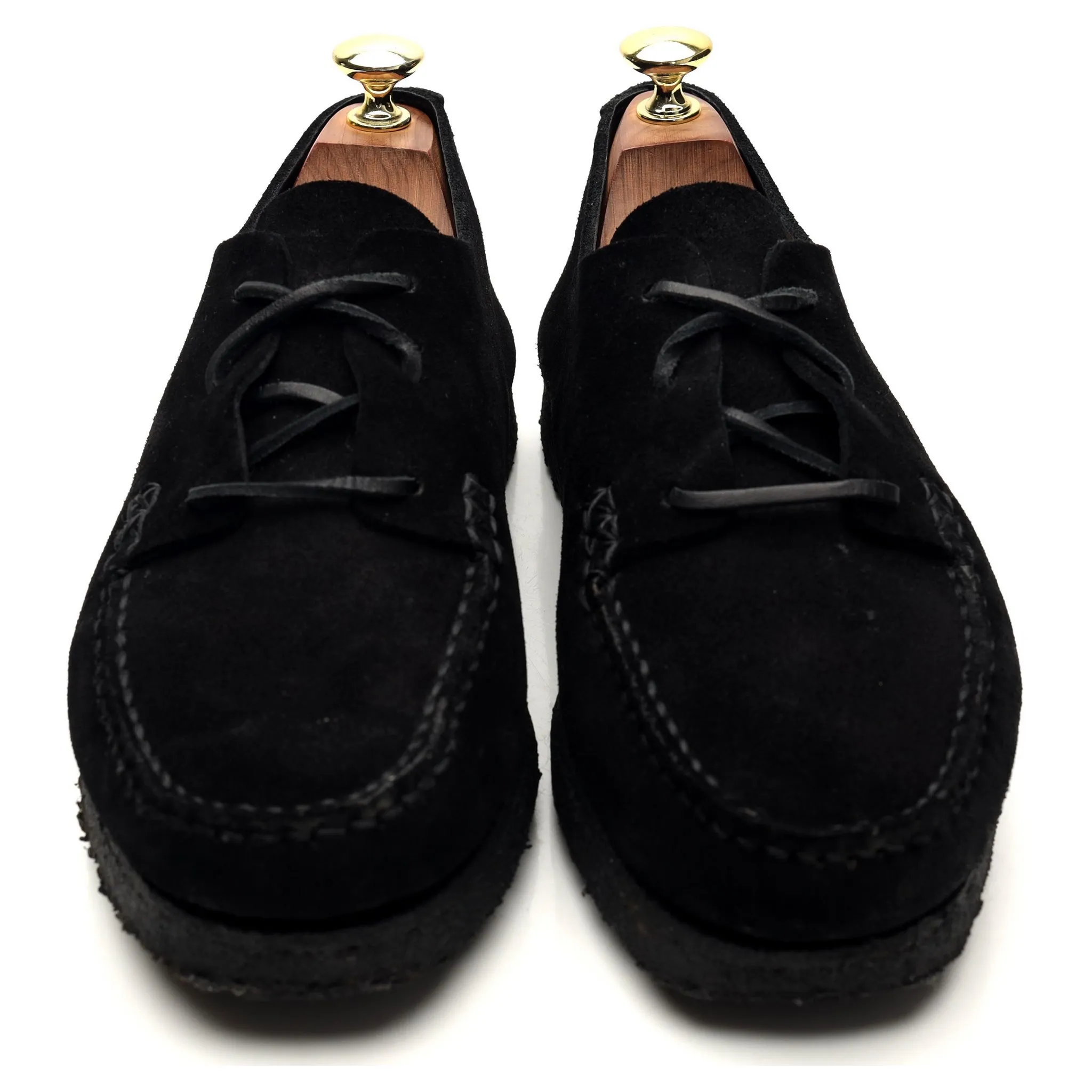 'Sports 2 Pcs Moc' Black Suede Moccasins UK 7 EU 41