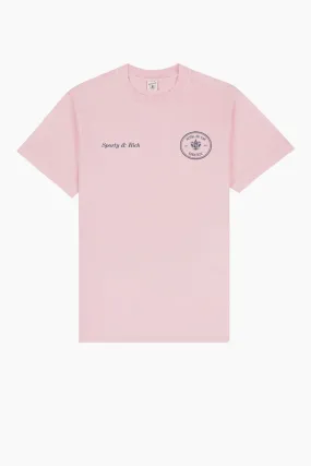 Sporty Rich Hotel du Cap T-Shirt - Eden Pink Navy