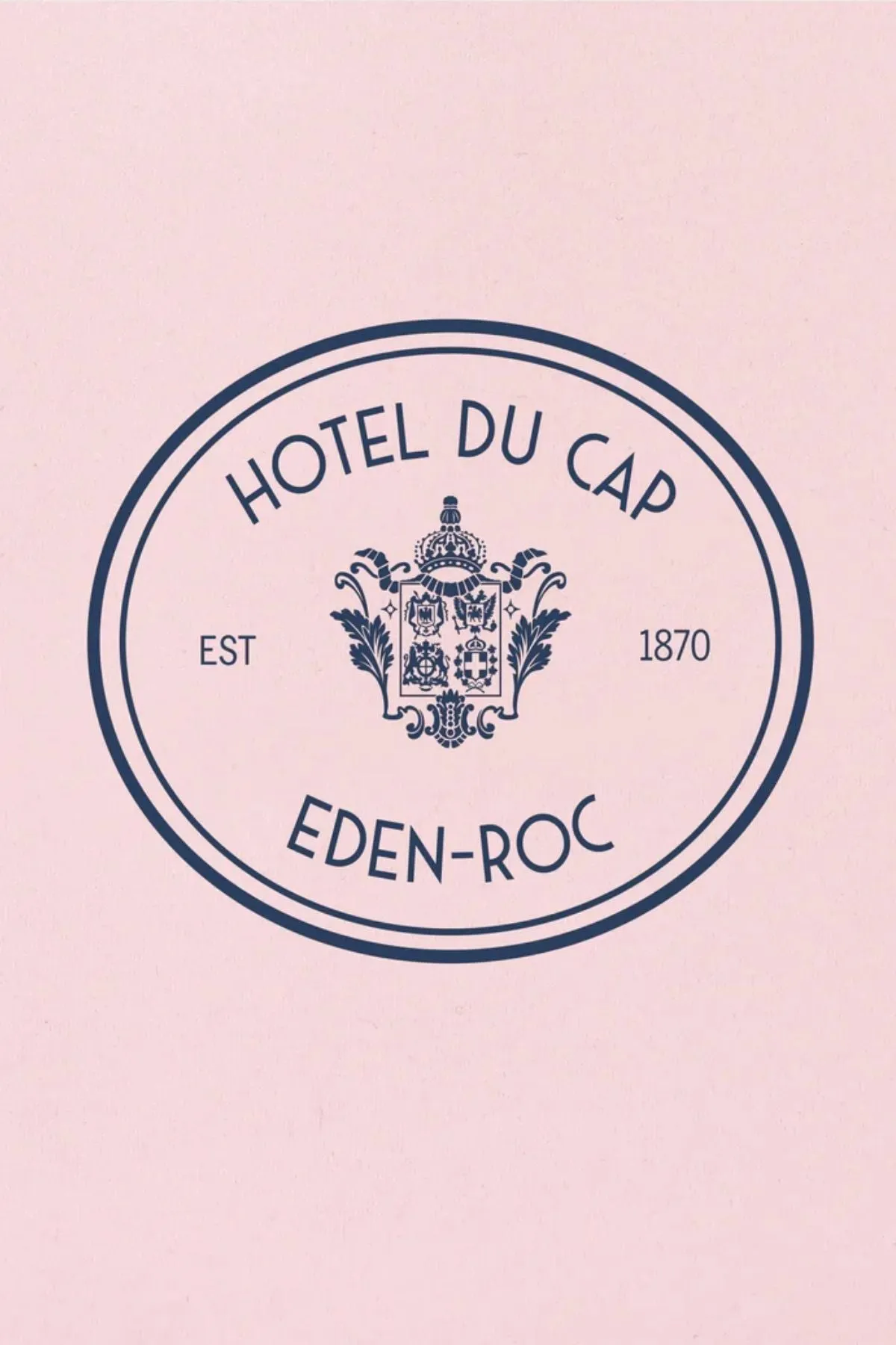 Sporty Rich Hotel du Cap T-Shirt - Eden Pink Navy