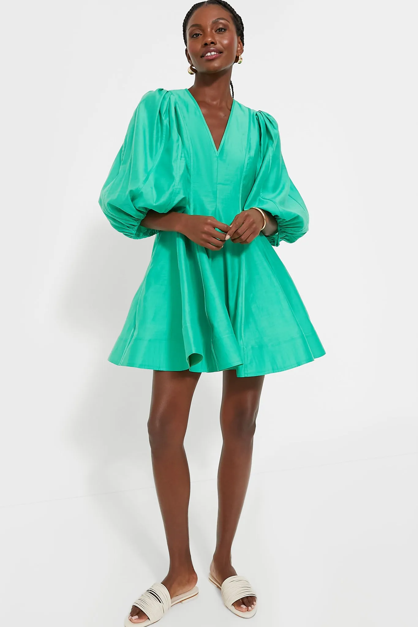 Spring Green Loraine Mini Dress