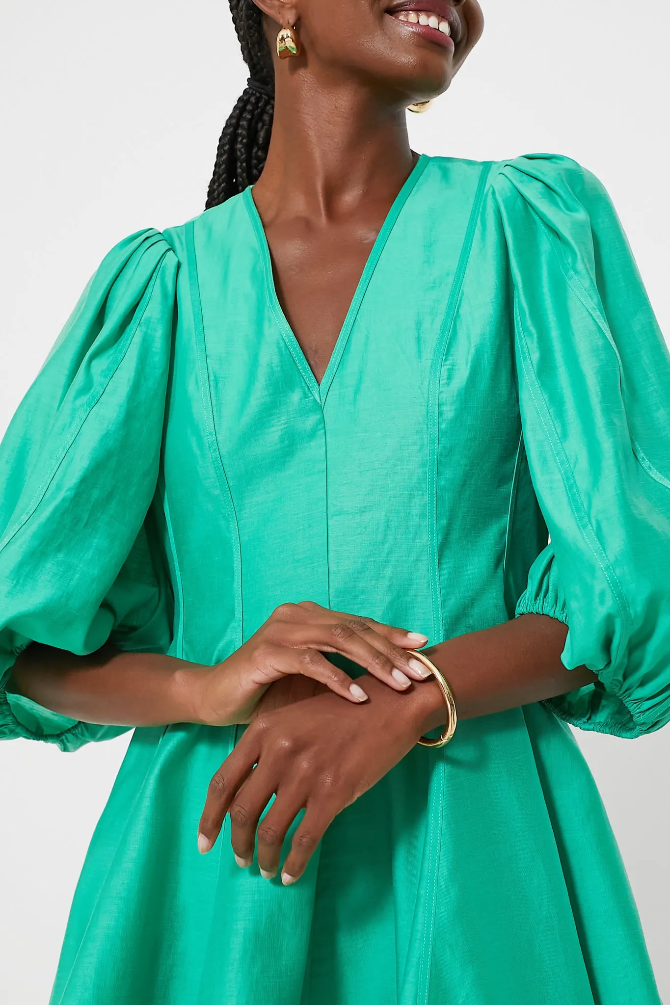 Spring Green Loraine Mini Dress