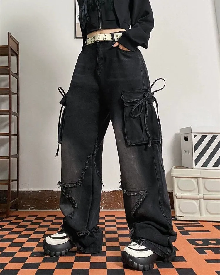 Star Patch Cargo Jeans