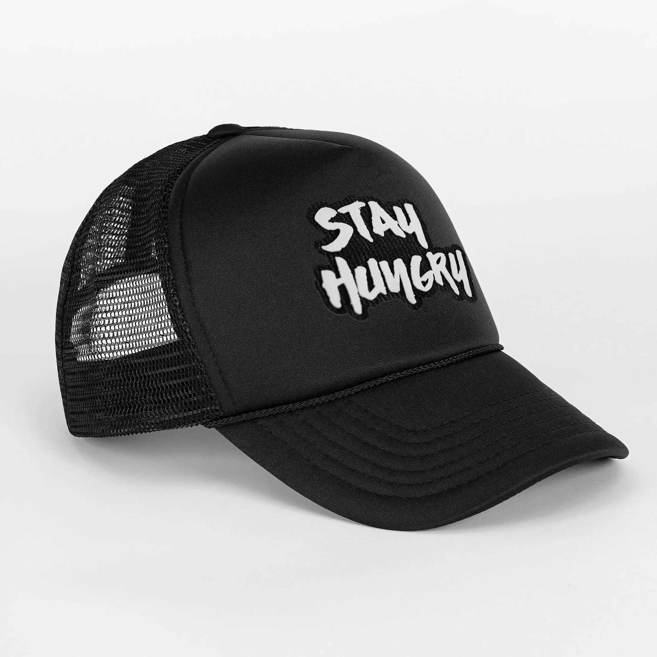 Stay Hungry Patch Trucker Hat