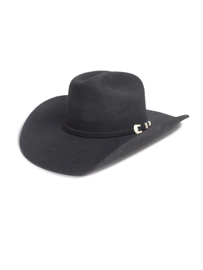 3X Oak Ridge Black Felt Hat