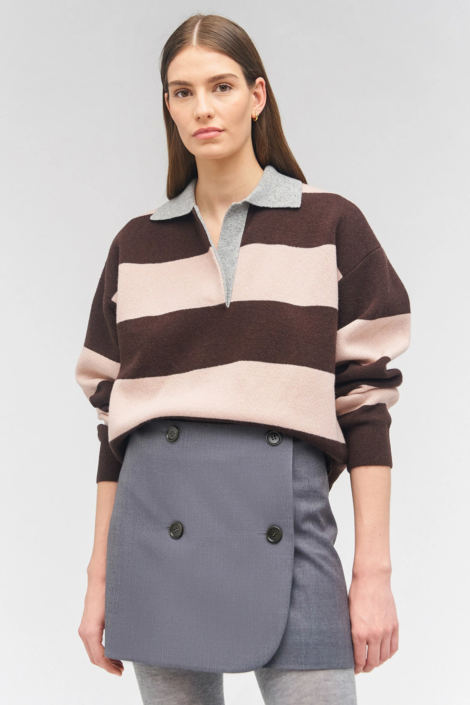 --Stripe Rugby Knit-