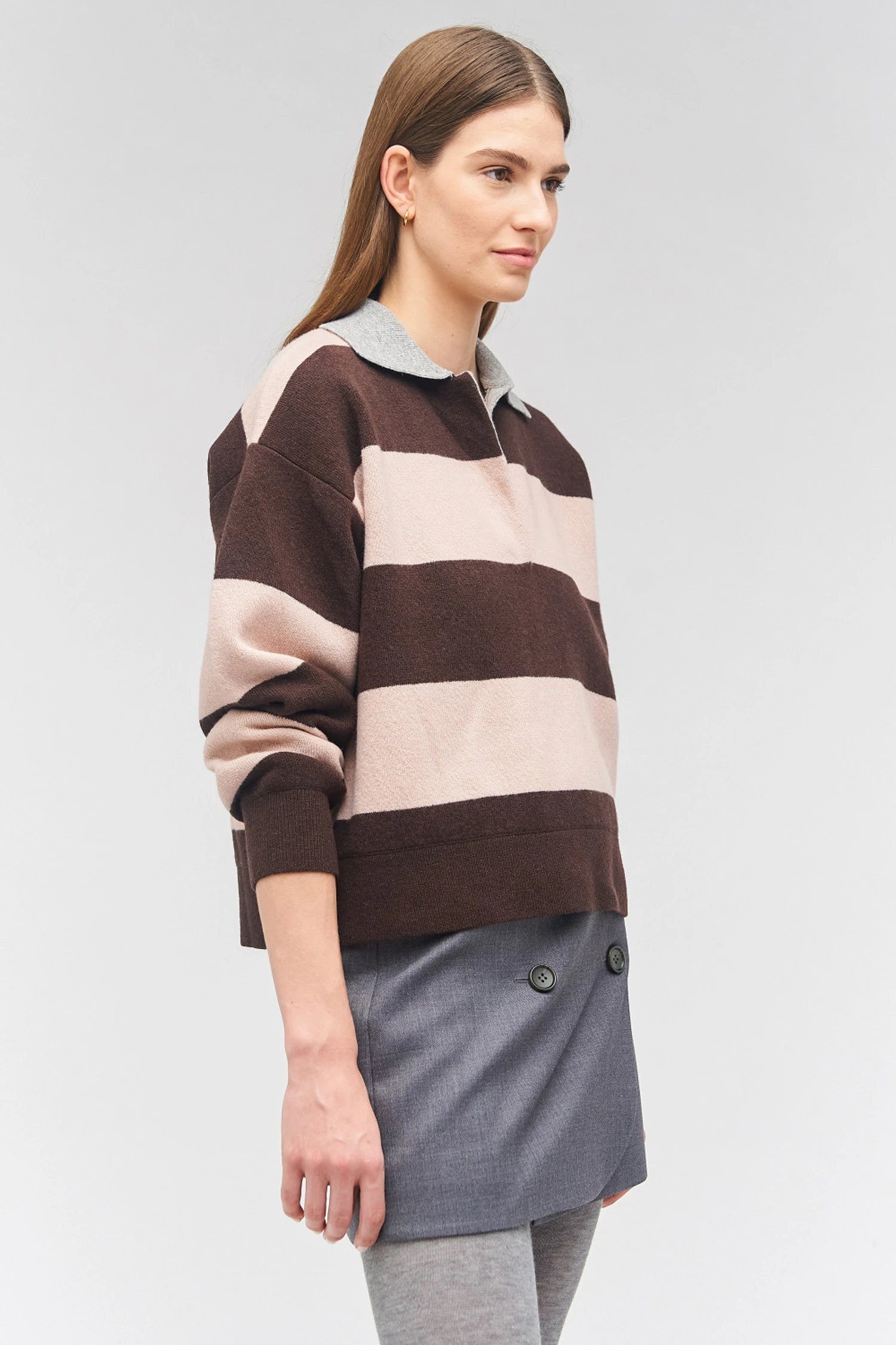 --Stripe Rugby Knit-