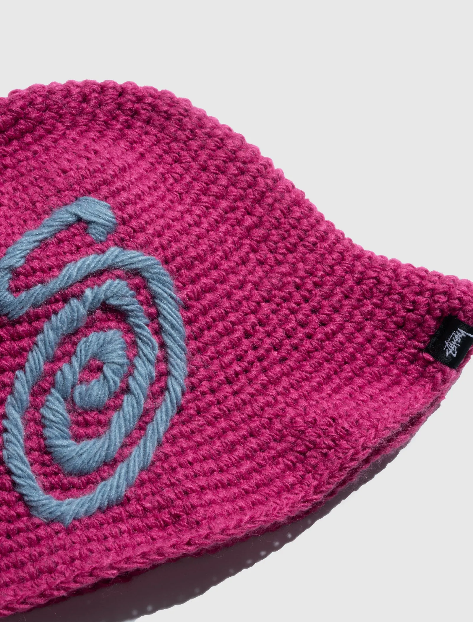 STÜSSY KNIT BUCKET HAT   PINK