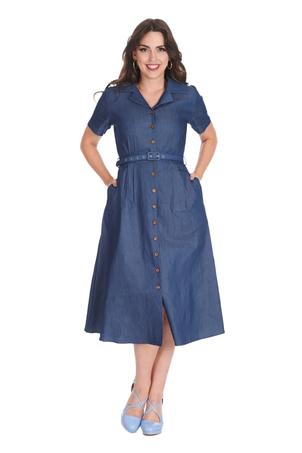 Summer Blue Jeans Dress