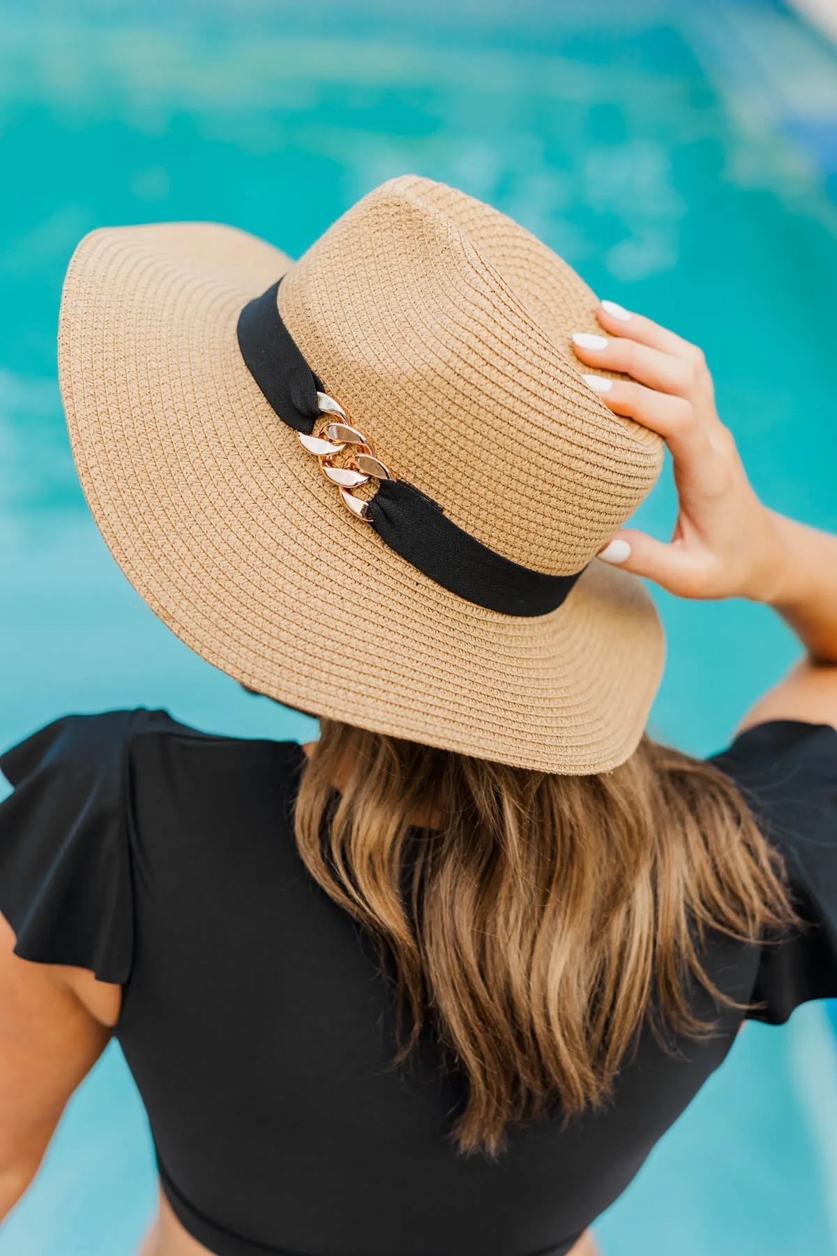 Stylish Tan Woven Panama Hat for Sunny Days