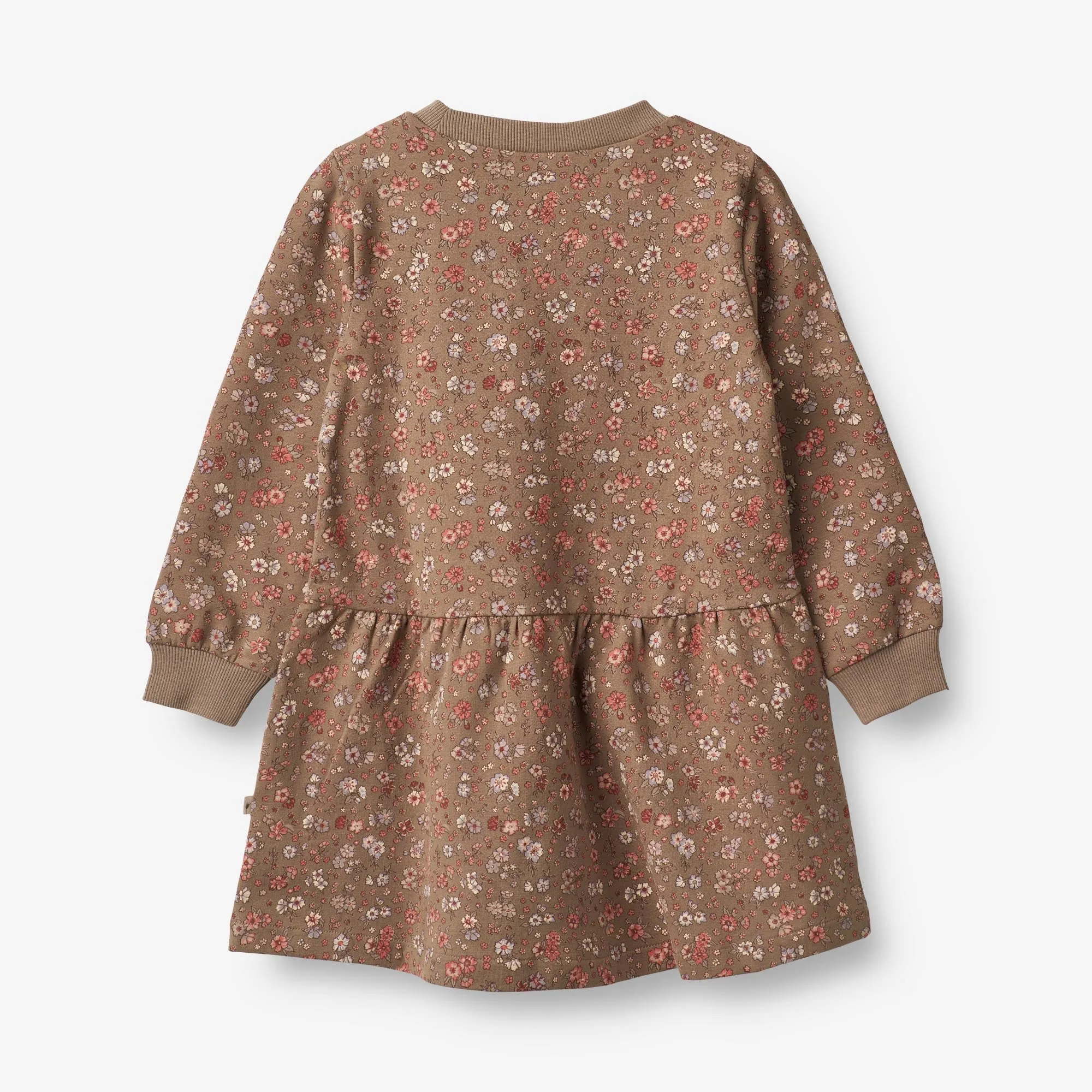 Sweat Dress Zenia - cocoa brown meadow