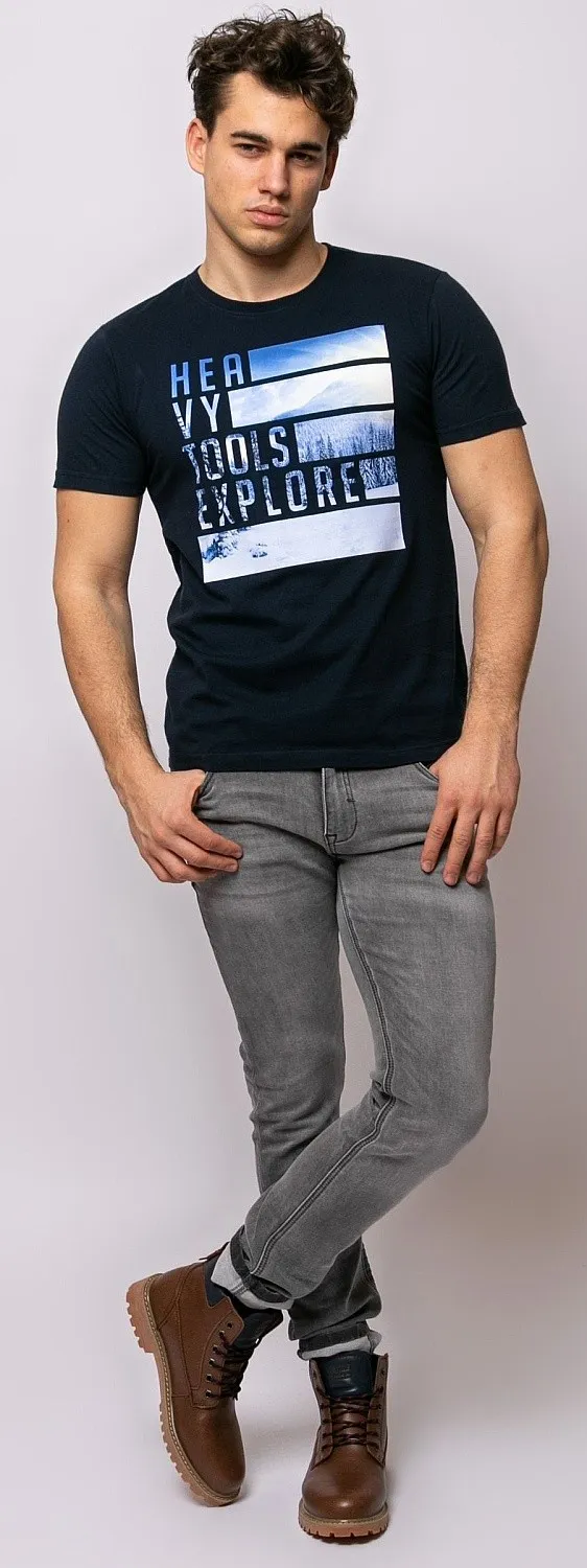 T-Shirt Heavy Tools Meer - Navy - men´s