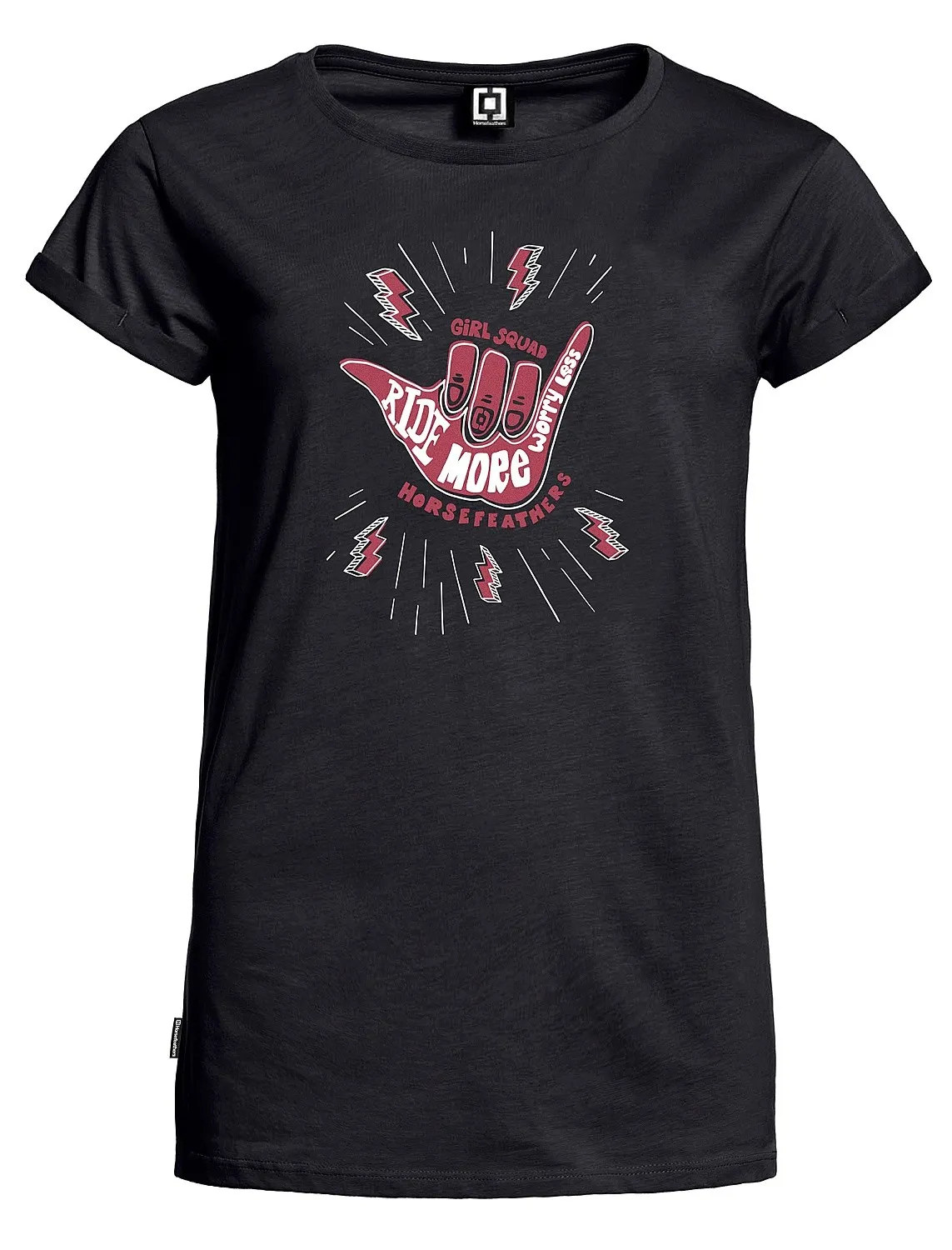 T-Shirt Horsefeathers Morgan - Black - women´s