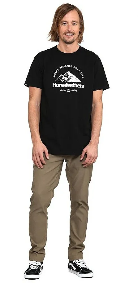 T-Shirt Horsefeathers Mountain - Black - men´s