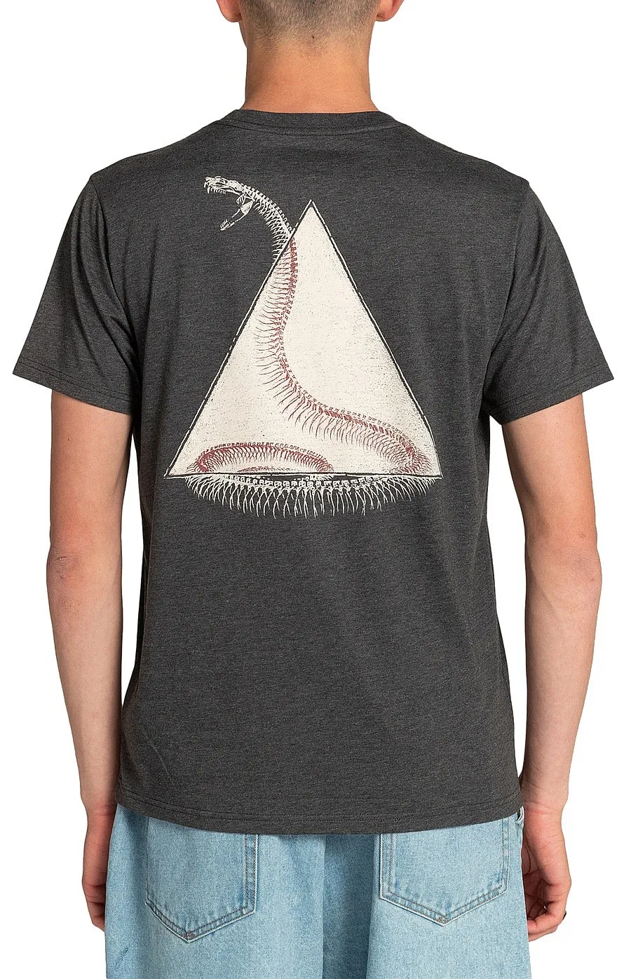 T-Shirt RVCA Shape Of Snakes - Charcoal - men´s