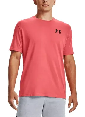 T-Shirt Under Armour Sportstyle Left Chest - Venom Red/Black - men´s