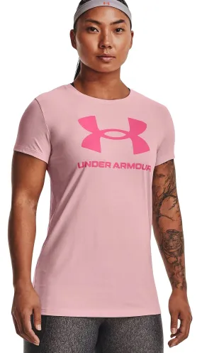 T-Shirt Under Armour Sportstyle Logo - 647/Prime Pink/Pink Punk - women´s