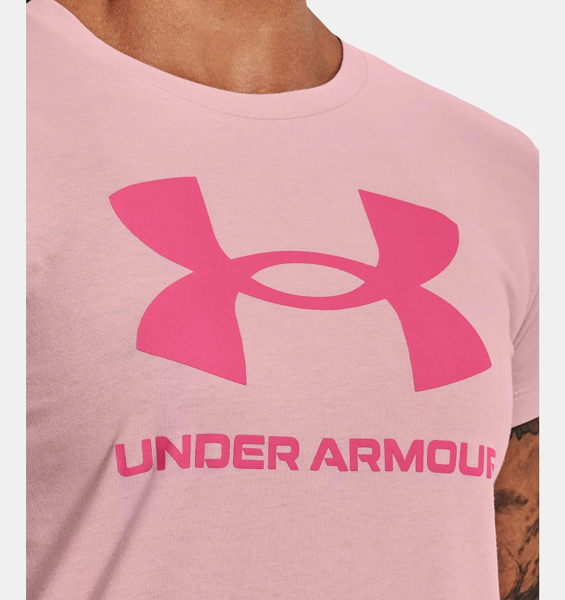 T-Shirt Under Armour Sportstyle Logo - 647/Prime Pink/Pink Punk - women´s