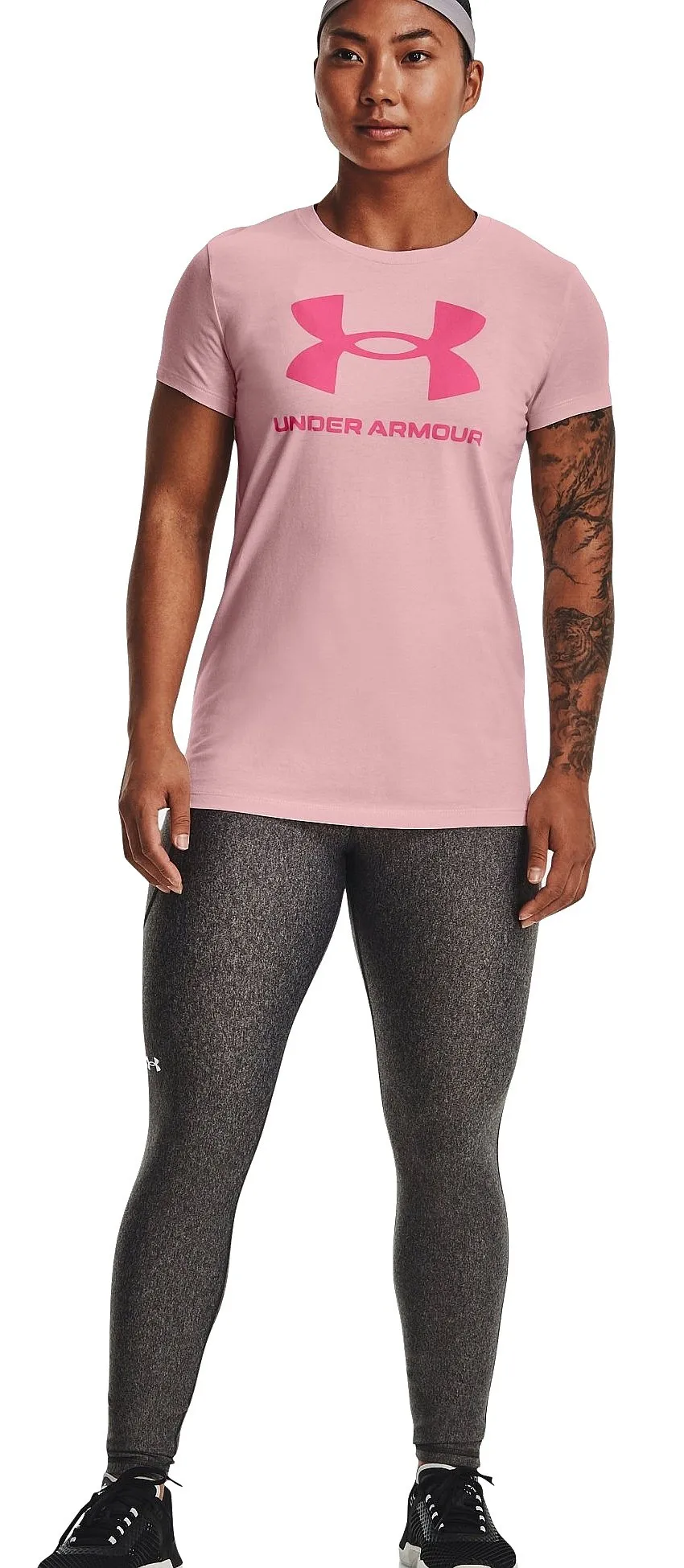 T-Shirt Under Armour Sportstyle Logo - 647/Prime Pink/Pink Punk - women´s