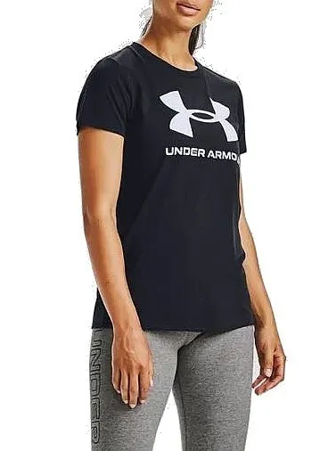 T-Shirt Under Armour Sportstyle Logo - Black/Black - women´s