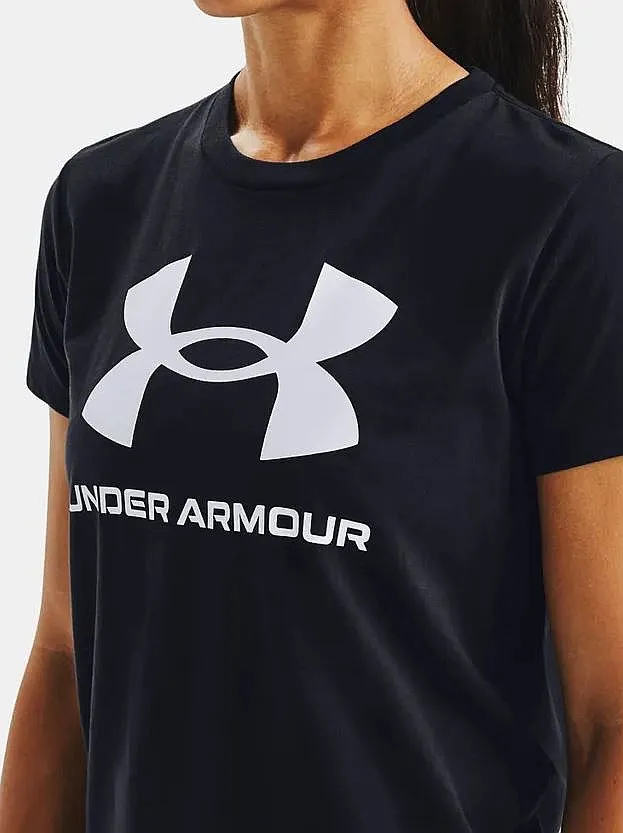 T-Shirt Under Armour Sportstyle Logo - Black/Black - women´s