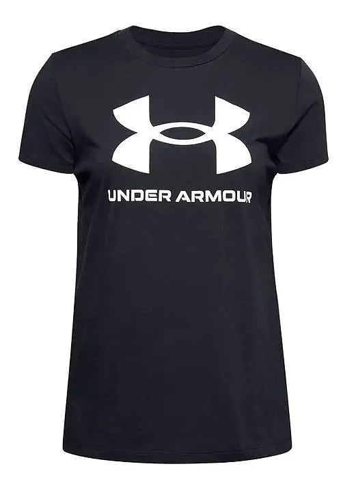 T-Shirt Under Armour Sportstyle Logo - Black/Black - women´s