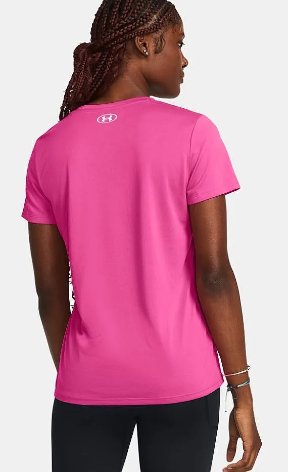 T-Shirt Under Armour Tech SSV Solid - Rebel Pink/White - women´s