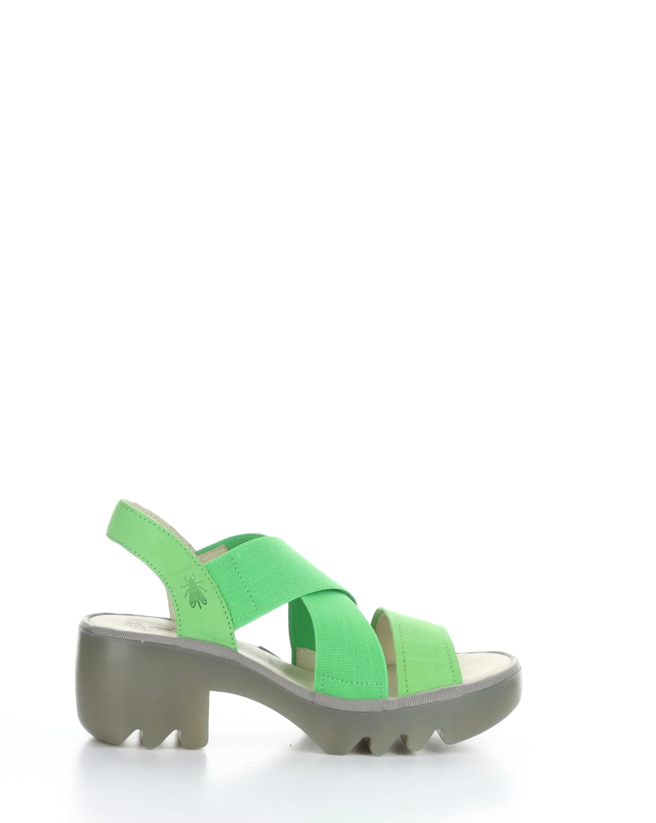 Green Round Toe Sandals TAJI502FLY by Fly London