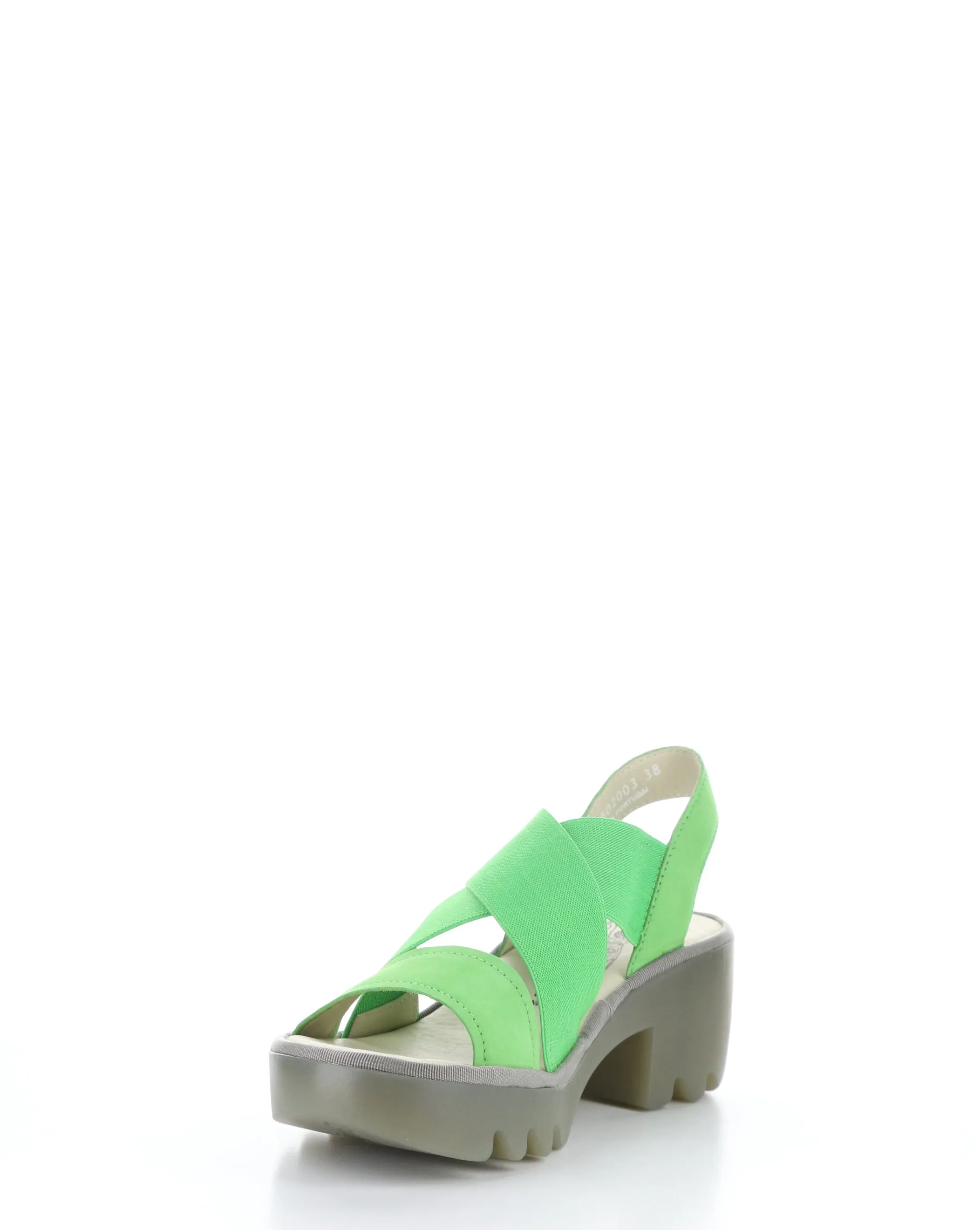 Green Round Toe Sandals TAJI502FLY by Fly London