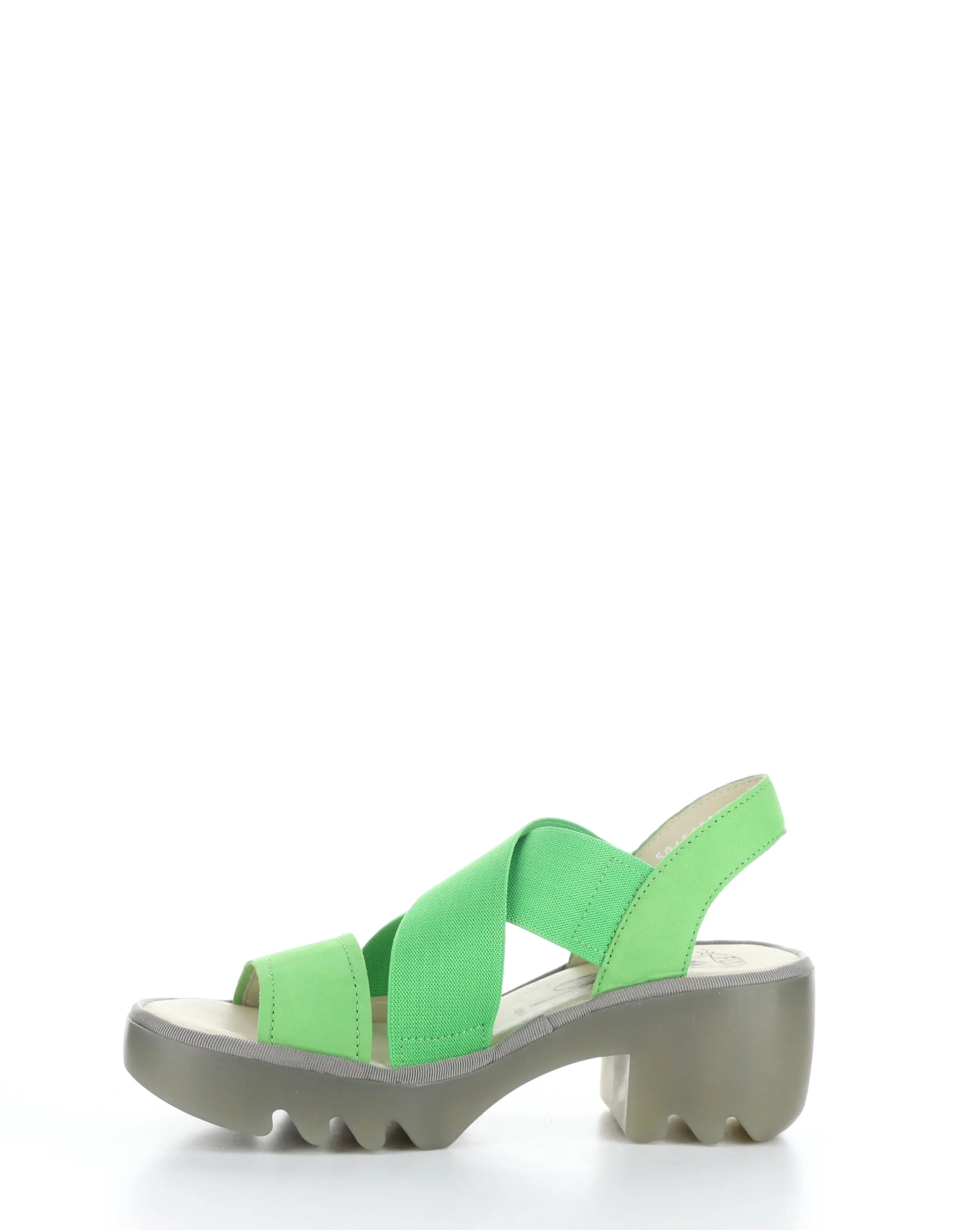 Green Round Toe Sandals TAJI502FLY by Fly London