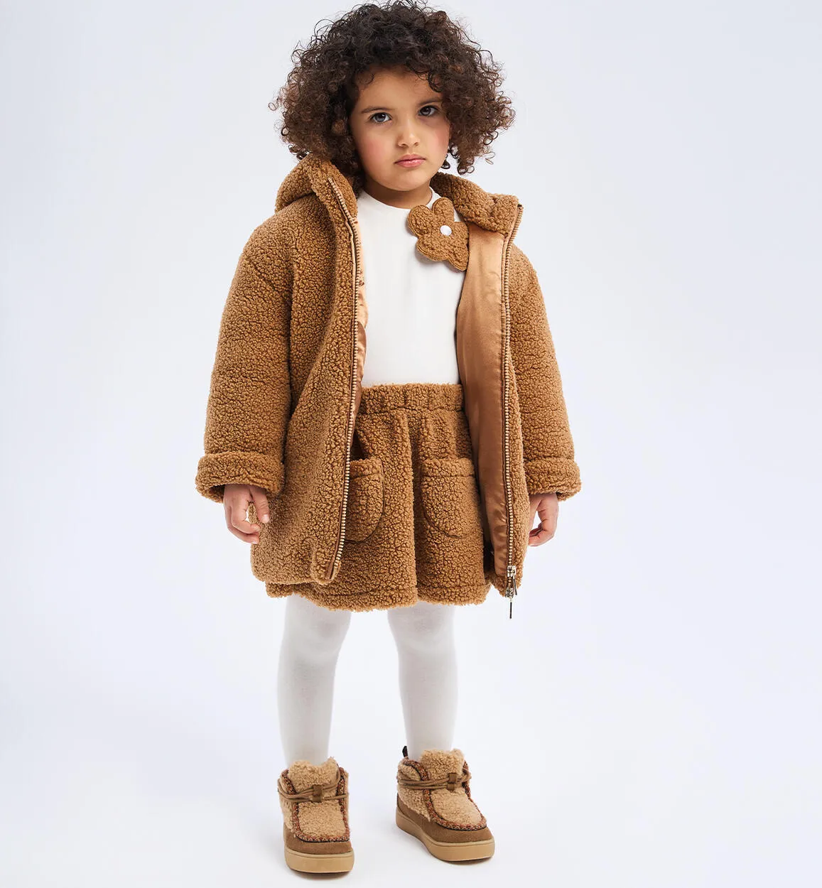 Teddy bear coat for girls