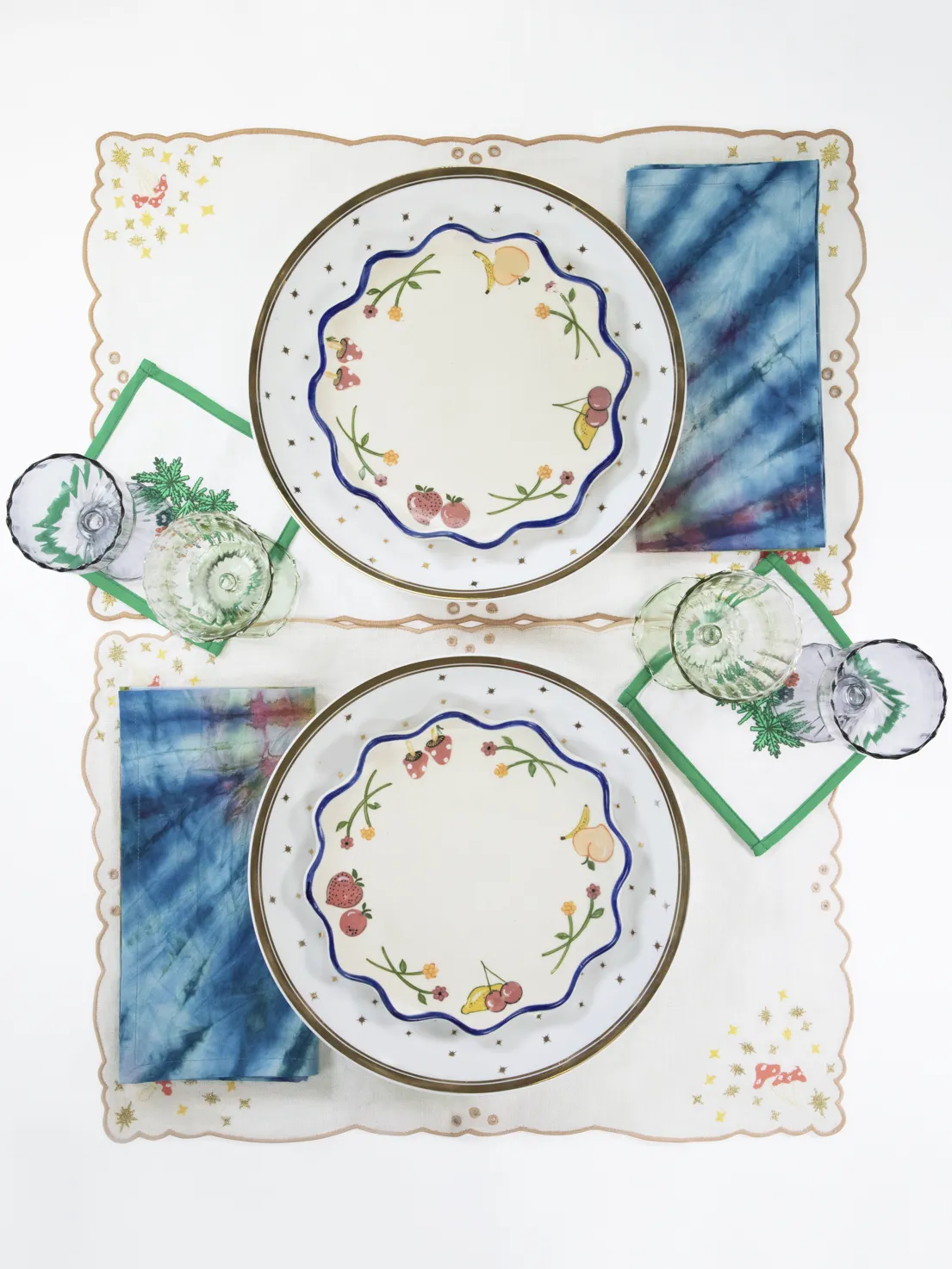 The Celestial Placemat, Set of 4 - Mushroom / Linen