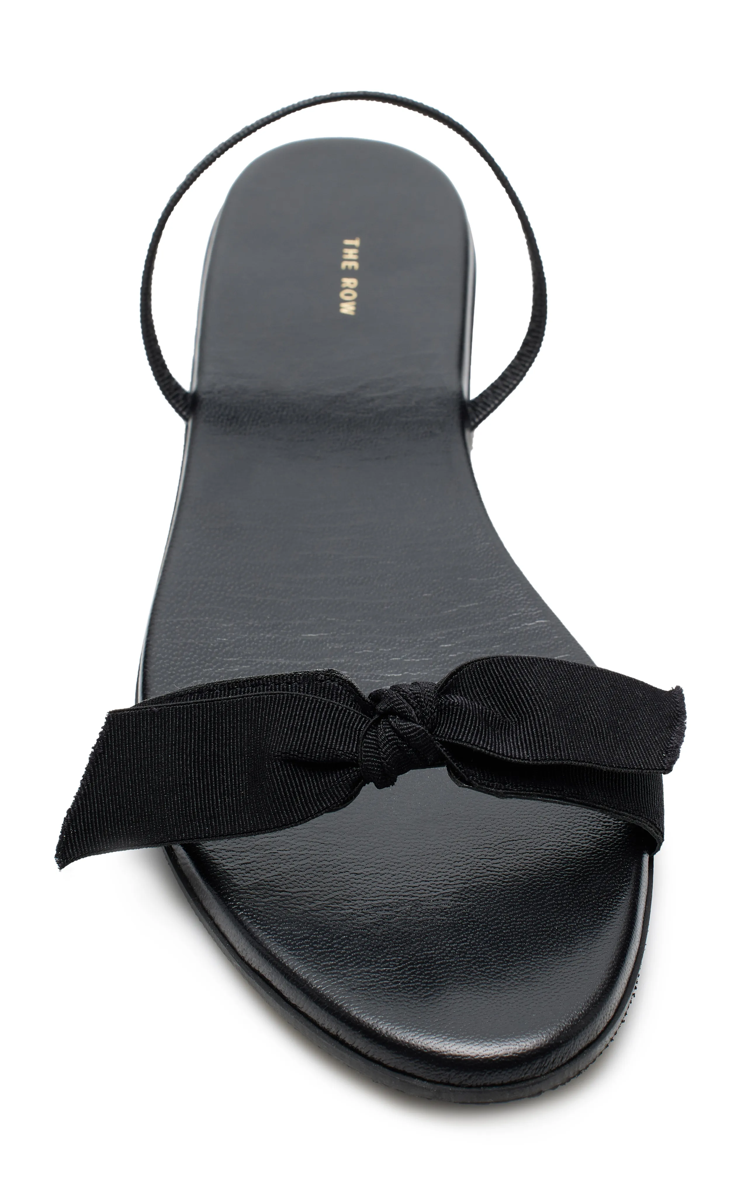 The Row Bow-Detailed Grosgrain Sandals