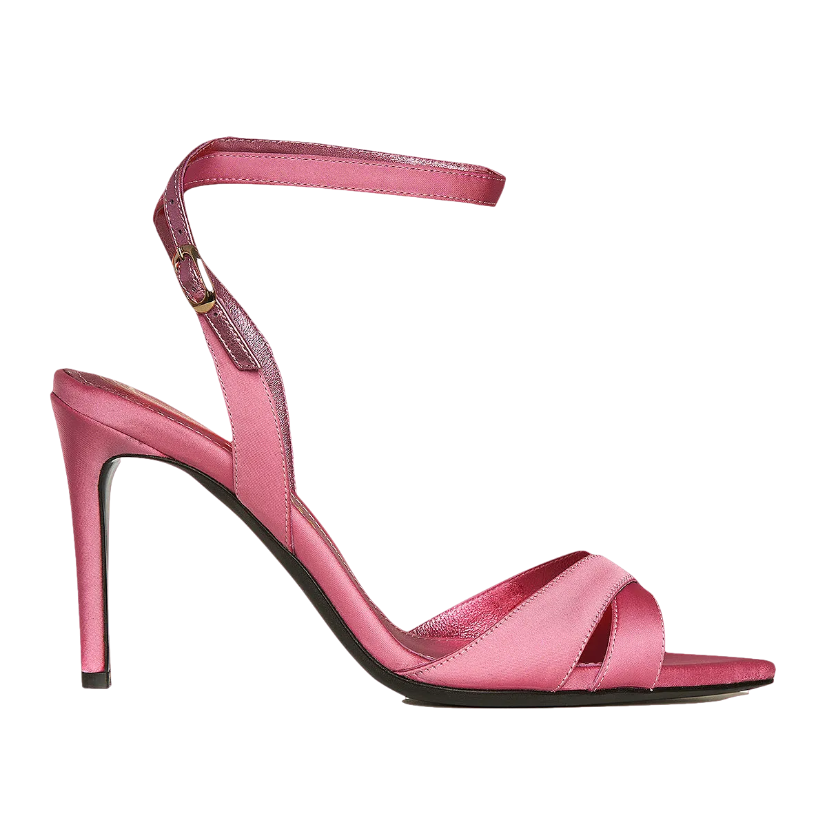 Gentle Pink Satin Thea Sandals