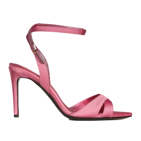 Gentle Pink Satin Thea Sandals