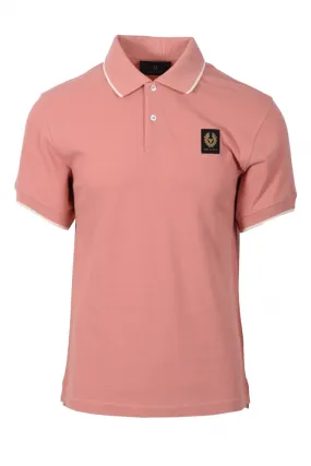 Tipped Polo Rust Pink