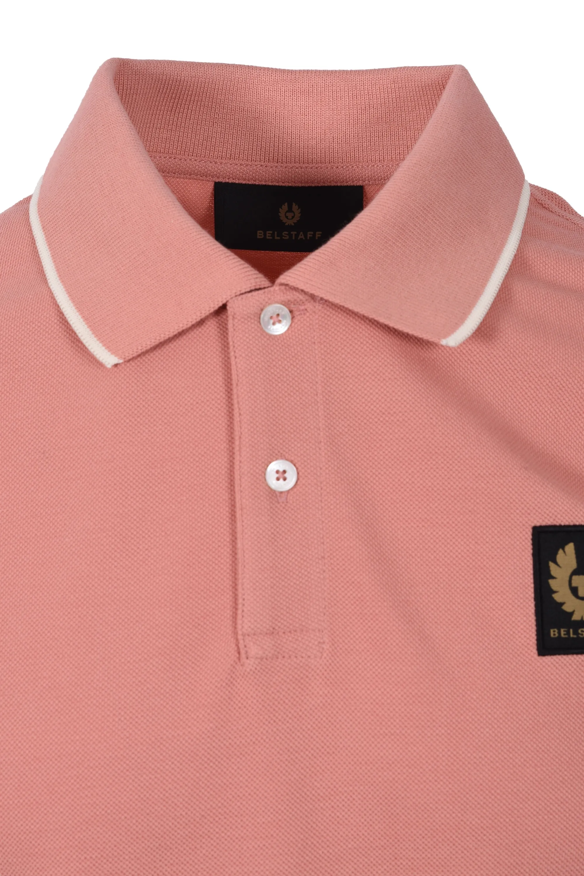 Tipped Polo Rust Pink