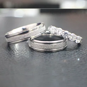 Titanium Wedding Set